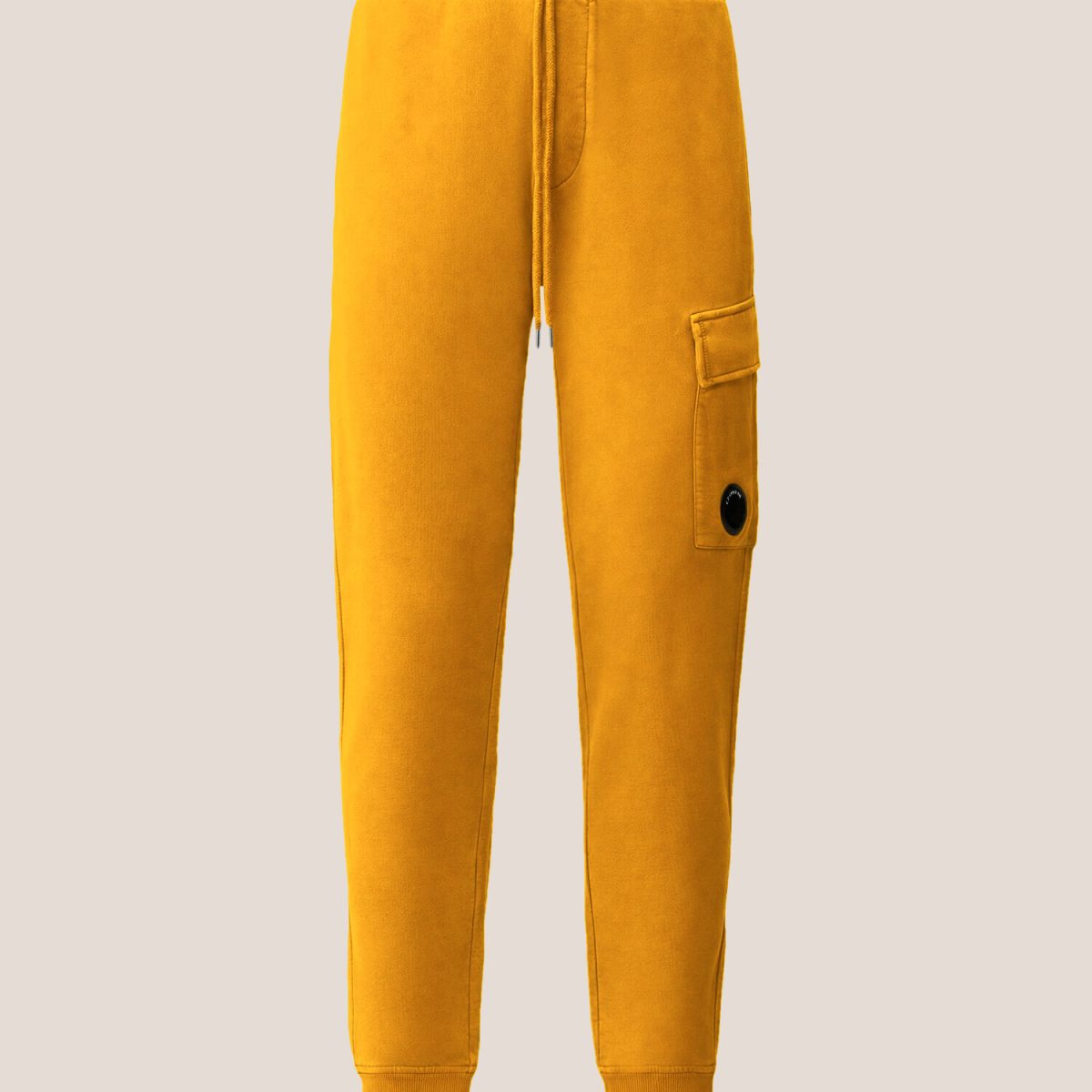 C.P. Company Brushed and Emerized Diagonal Fleece Lens Cargo Sweatpants