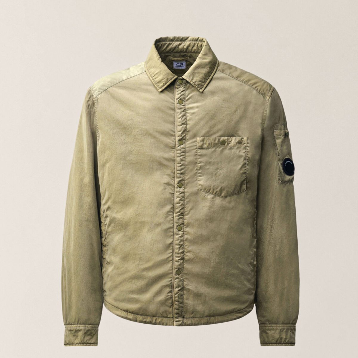 C.P. Company Chrome-R Lens Padded Button Overshirt