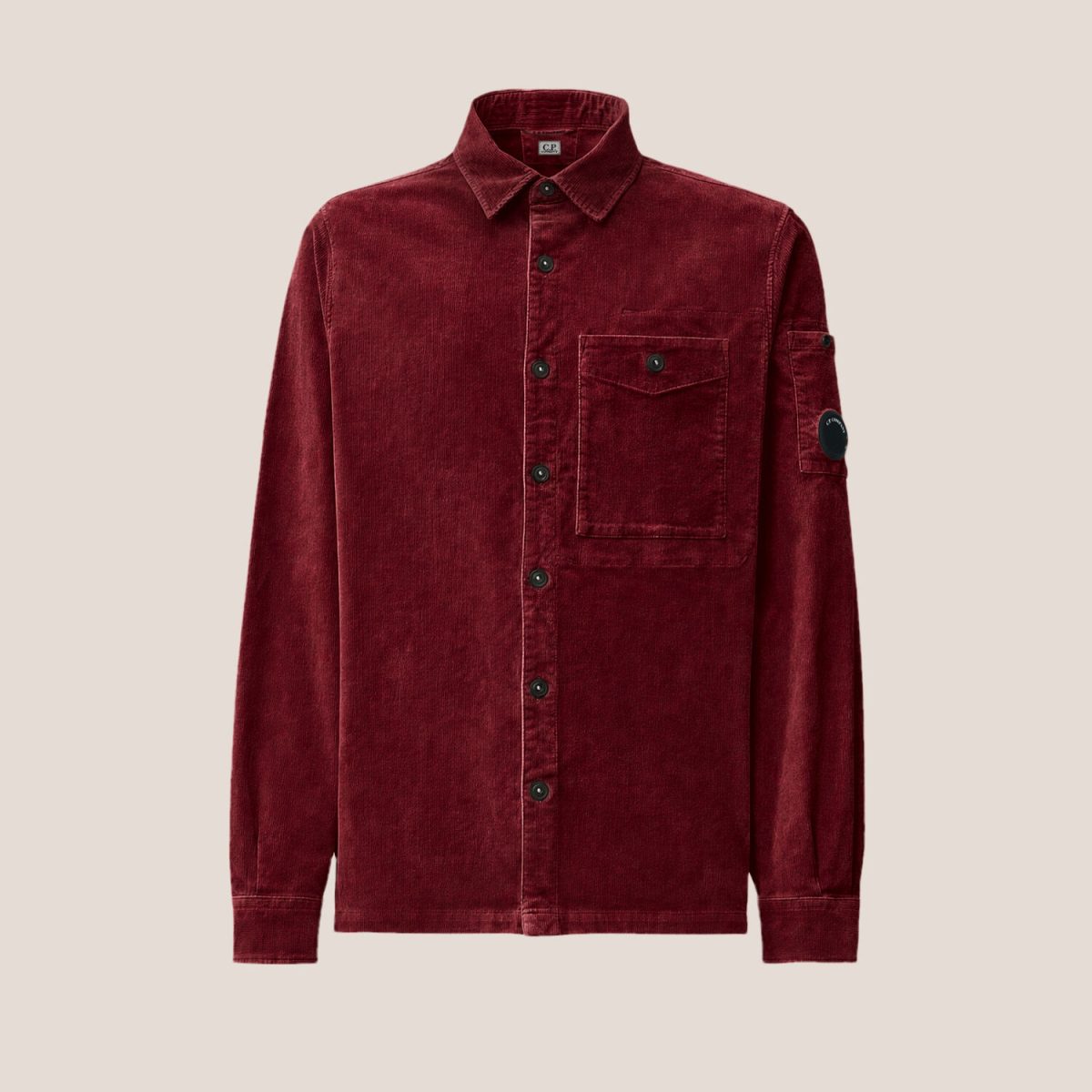 C.P. Company Corduroy Long Sleeve Lens Button Shirt