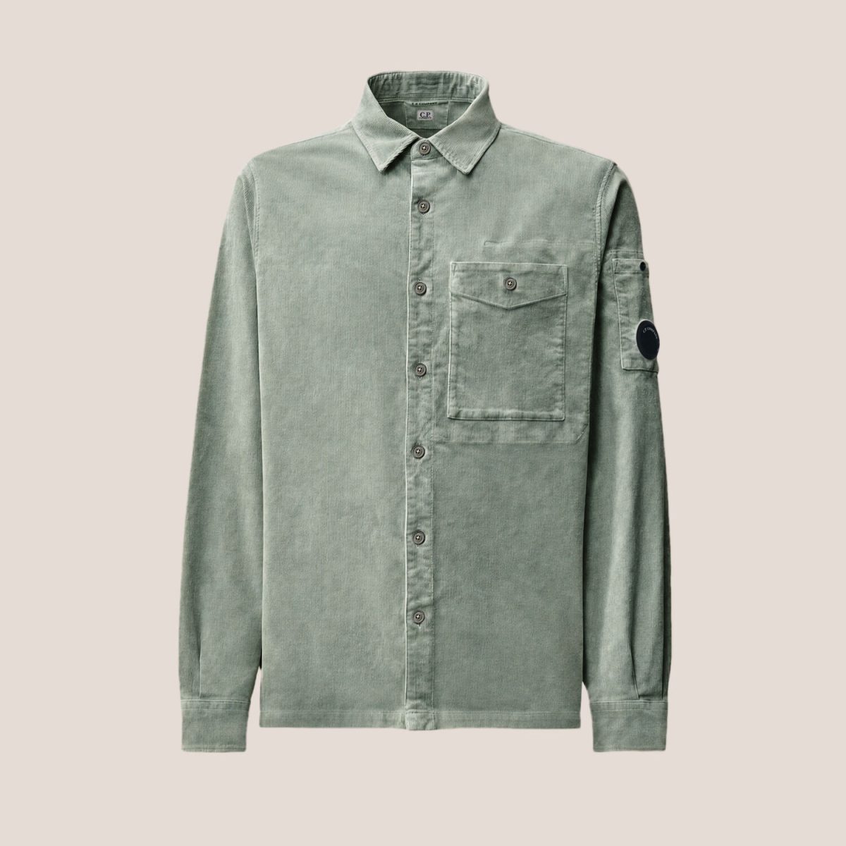 C.P. Company Corduroy Long Sleeve Lens Button Shirt