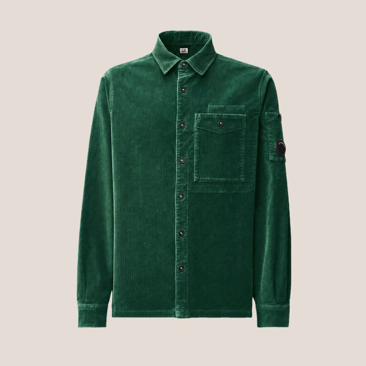 C.P. Company Corduroy Long Sleeve Lens Button Shirt