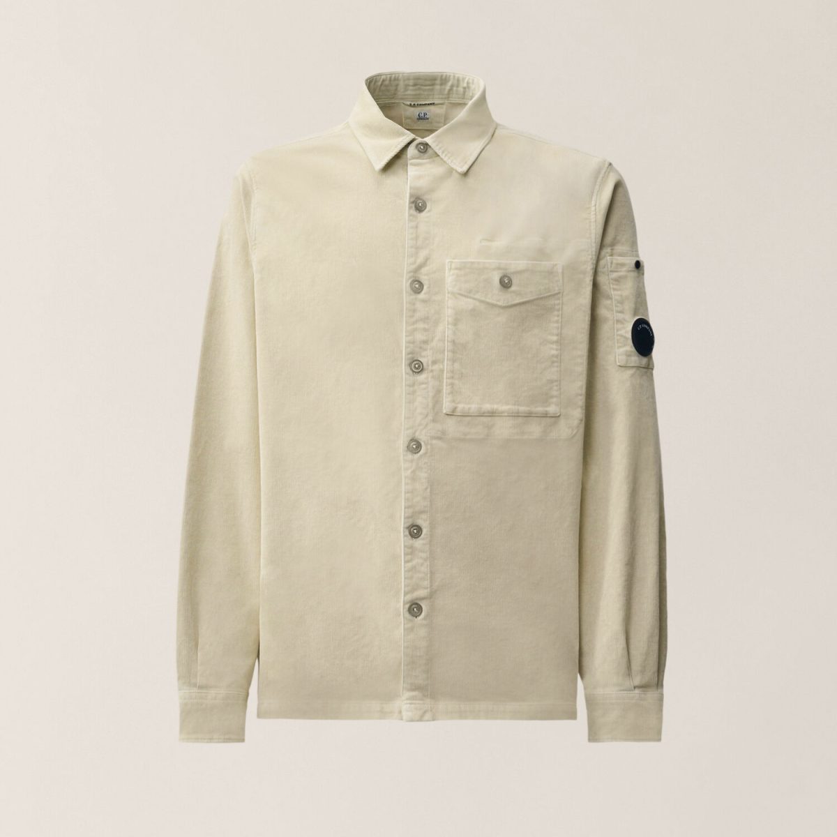 C.P. Company Corduroy Long Sleeve Lens Button Shirt