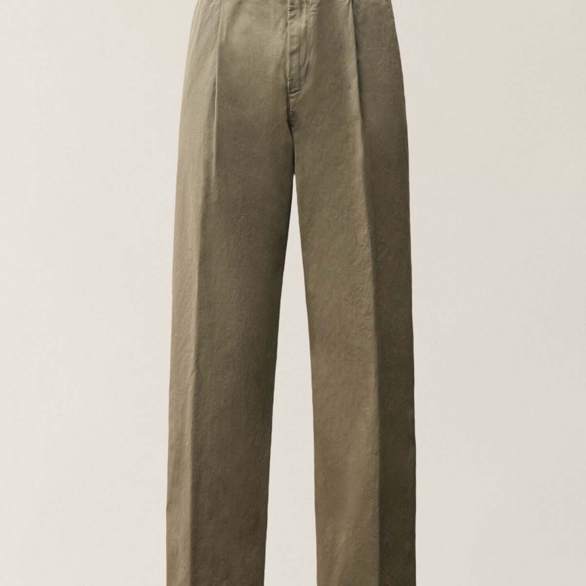 C.P. Company Cotton Gabardine No Side Seams Pleats Pants