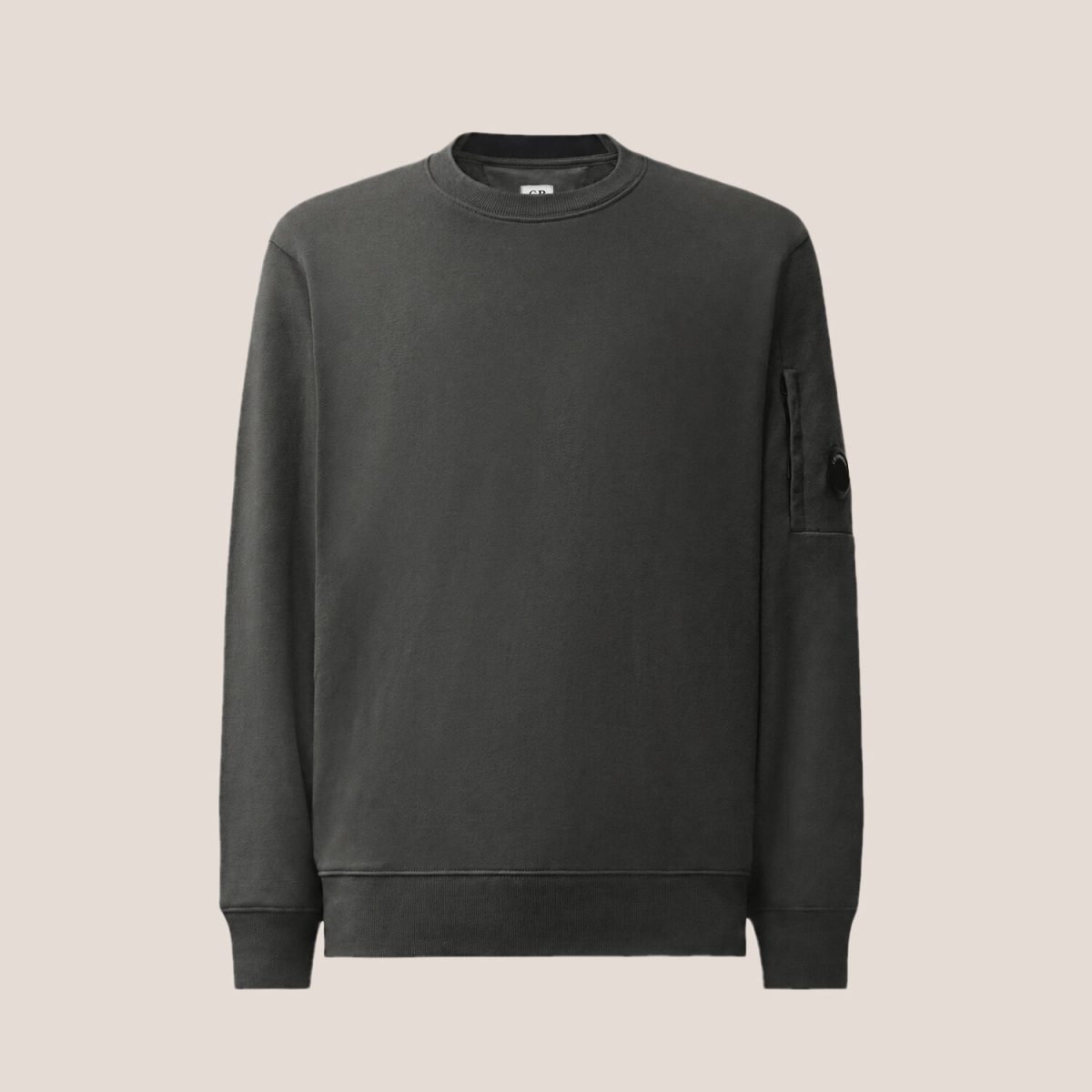 C.P. Company Diagonal Raised Fleece Lens Crewneck Sweatshirt
