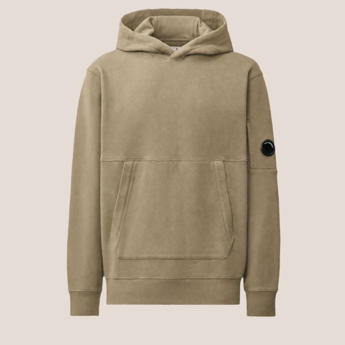 C.P. Company Diagonal Raised Fleece Lens Hooded Sweatshirt