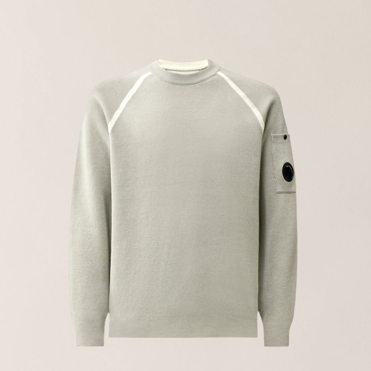 C.P. Company Double Cotton Knit Lens Crewneck Sweater