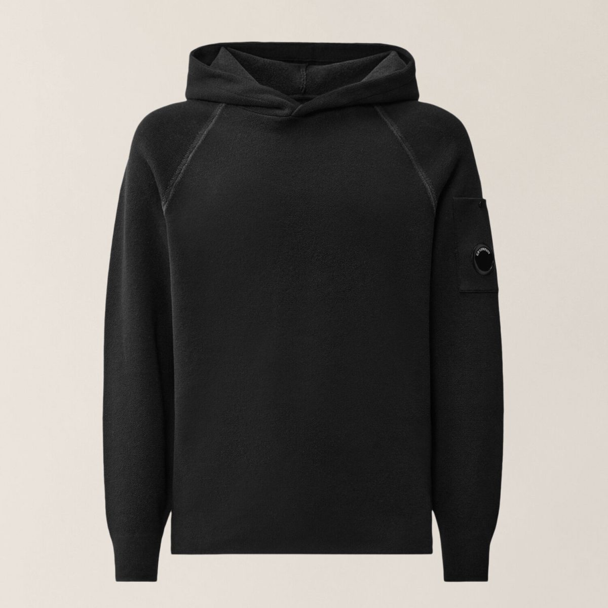 C.P. Company Double Cotton Knit Lens Hooded Sweater