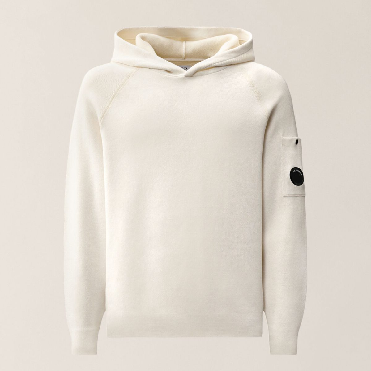 C.P. Company Double Cotton Knit Lens Hooded Sweater