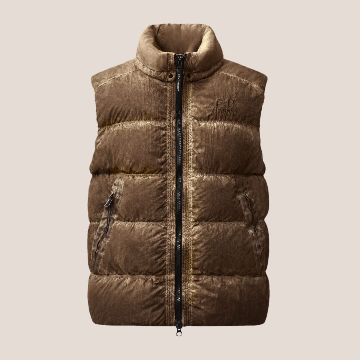 C.P. Company Eco-Chrome R Mixed Re-Colour Hooded Gilet