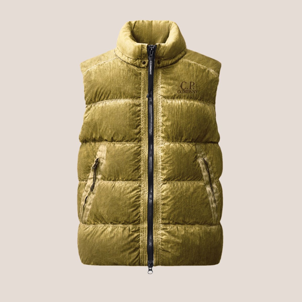 C.P. Company Eco-Chrome R Mixed Re-Colour Hooded Gilet