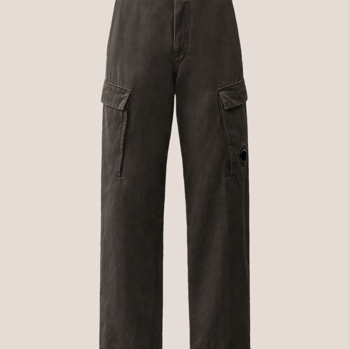 C.P. Company Emerized Cotton Micro Weave No Side Seams Lens Cargo Pants