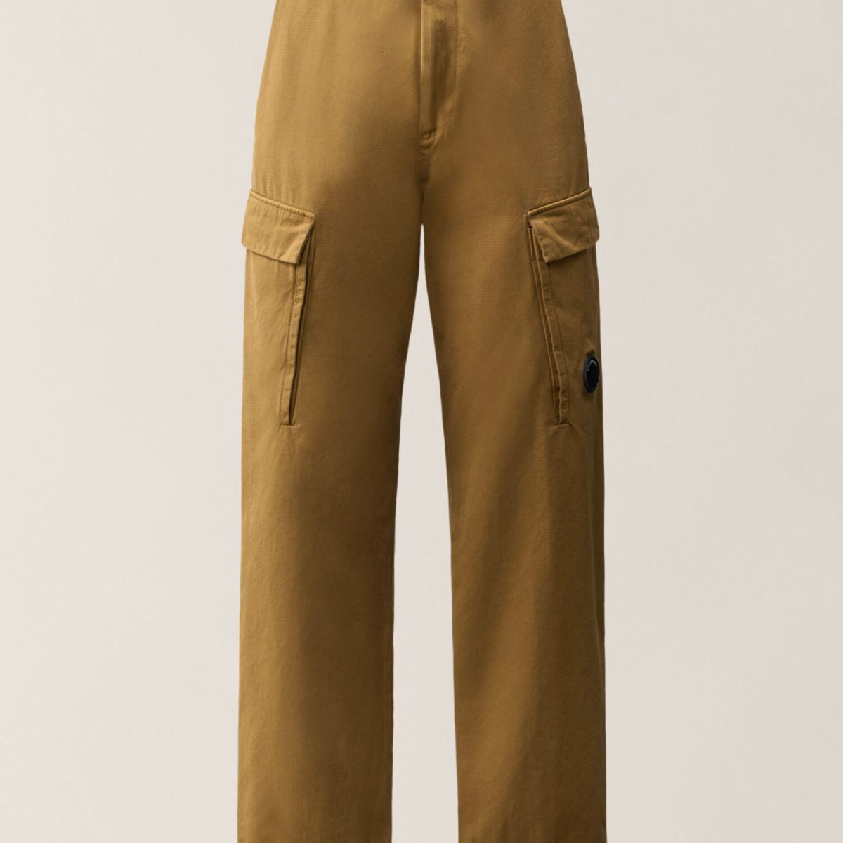 C.P. Company Emerized Cotton Micro Weave No Side Seams Lens Cargo Pants