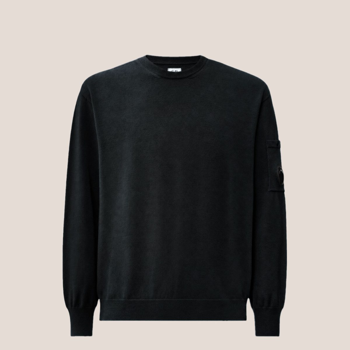 C.P. Company Extrafine Merino Wool Lens Crewneck Sweater
