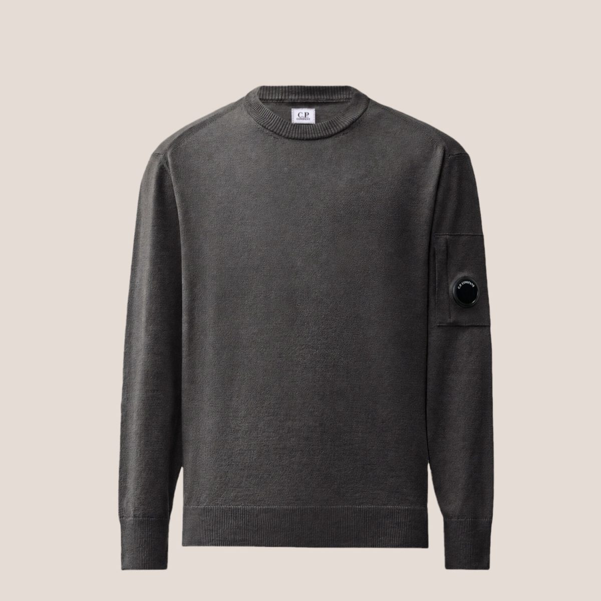 C.P. Company Extrafine Merino Wool Lens Crewneck Sweater