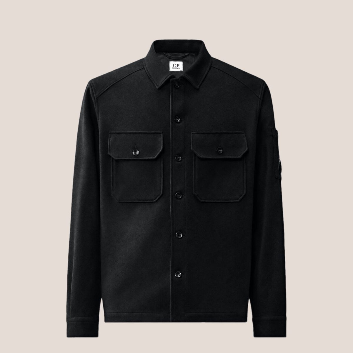 C.P. Company Felted Wool Lens Button Overshirt