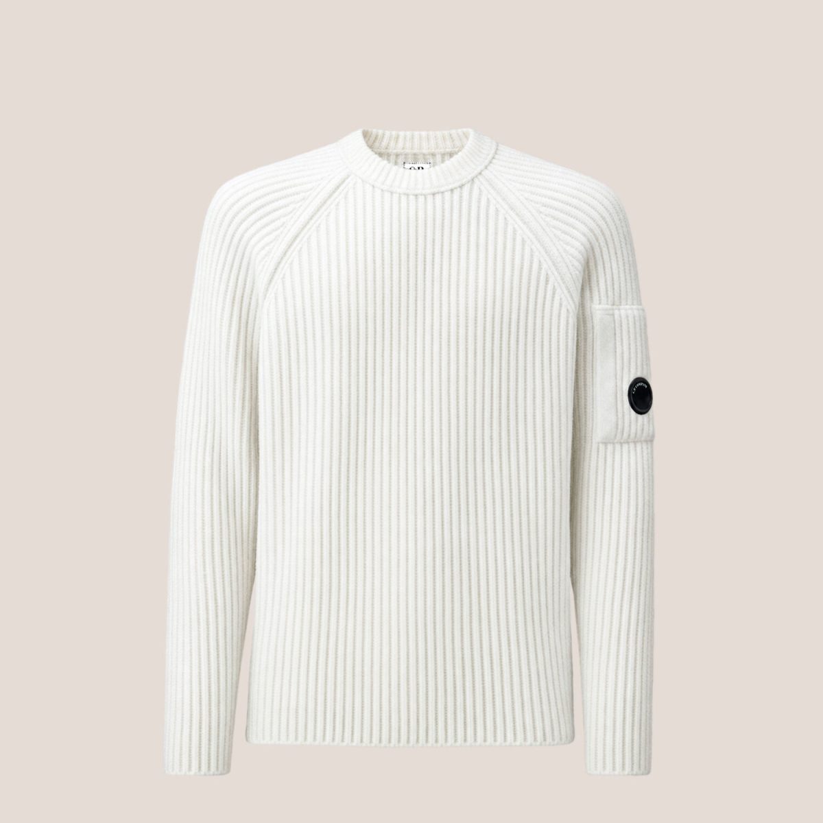 C.P. Company Fleece Knit Lens Crewneck Sweater