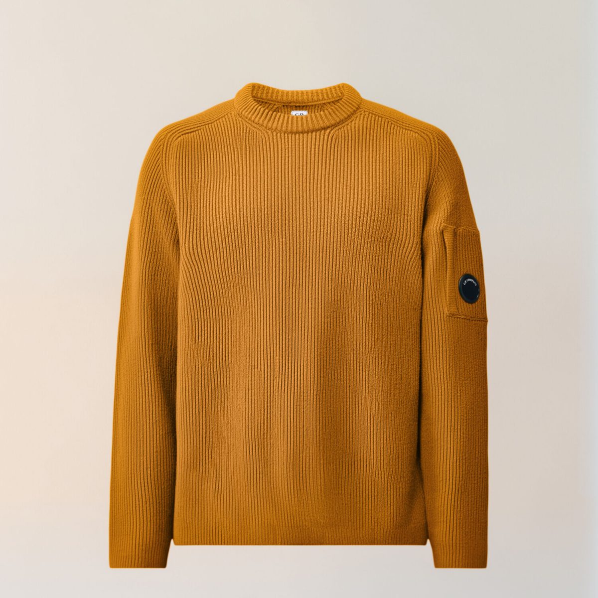 C.P. Company Full Rib Cotton Lens Crewneck Sweater