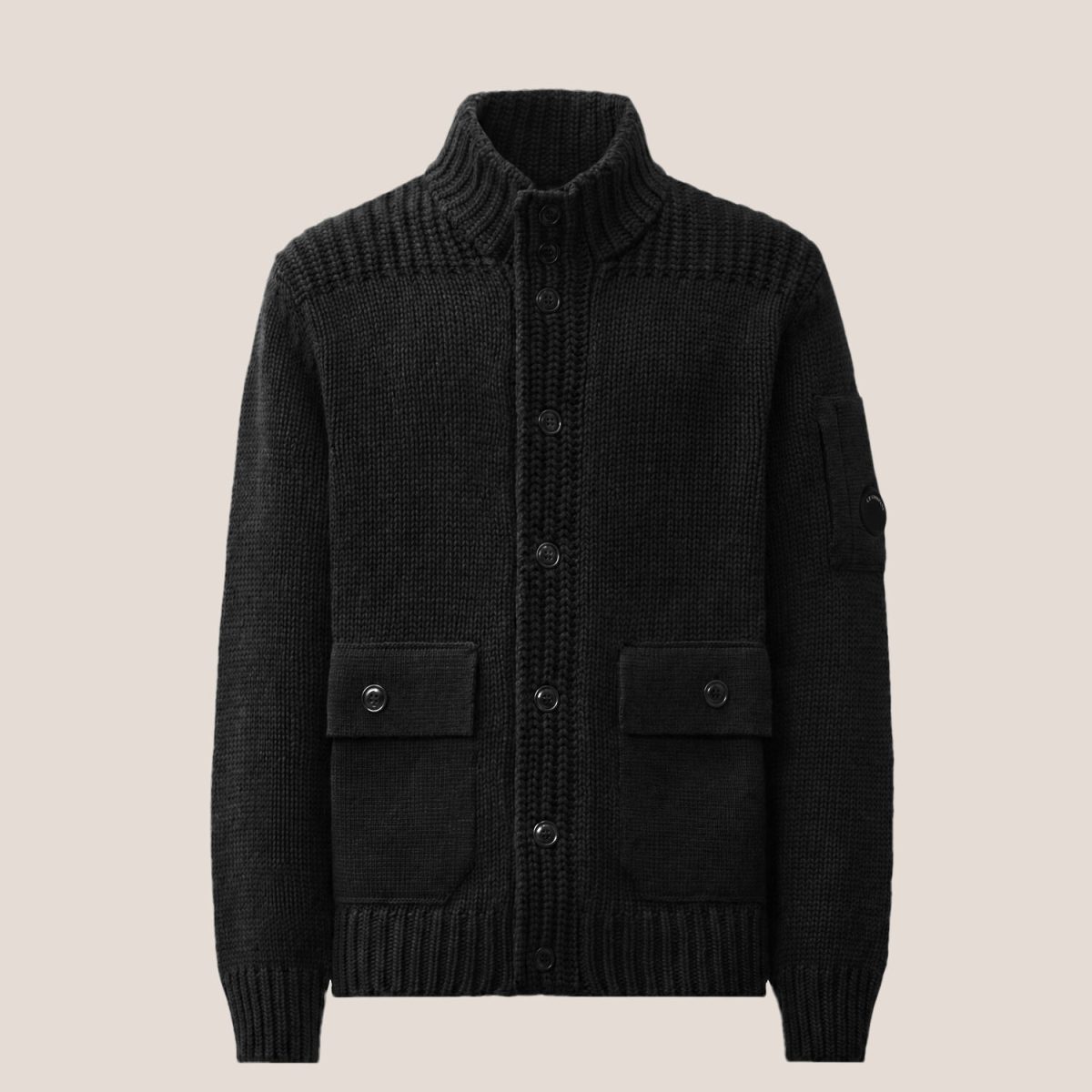 C.P. Company Lambswool Lens Button Sweater