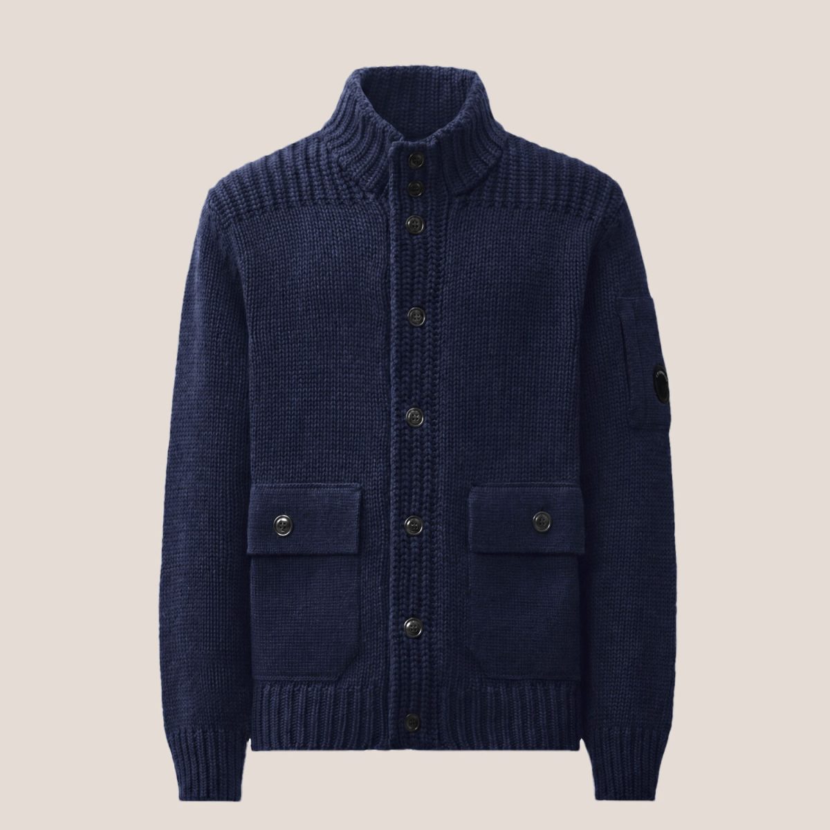 C.P. Company Lambswool Lens Button Sweater
