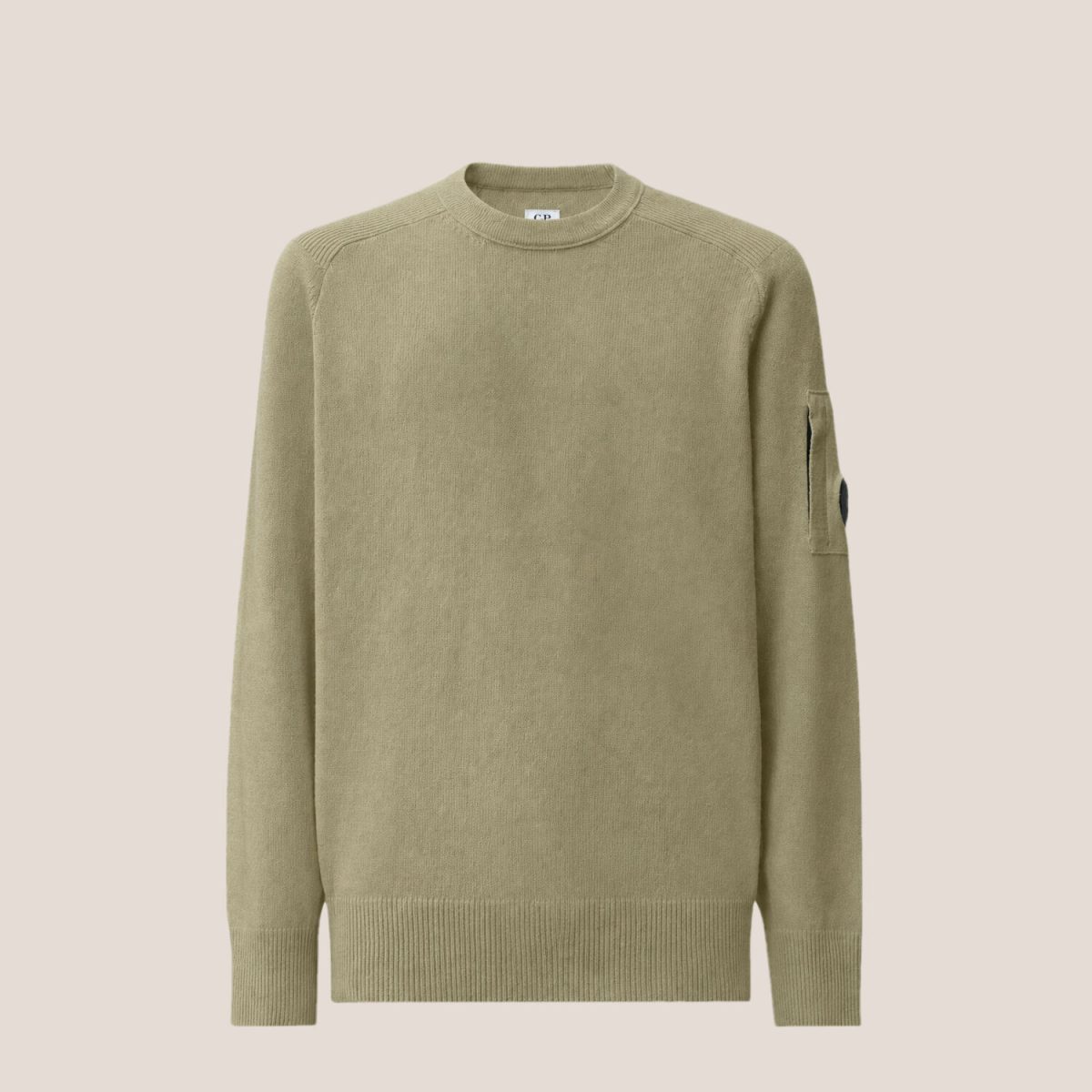 C.P. Company Lambswool Lens Crewneck Sweater