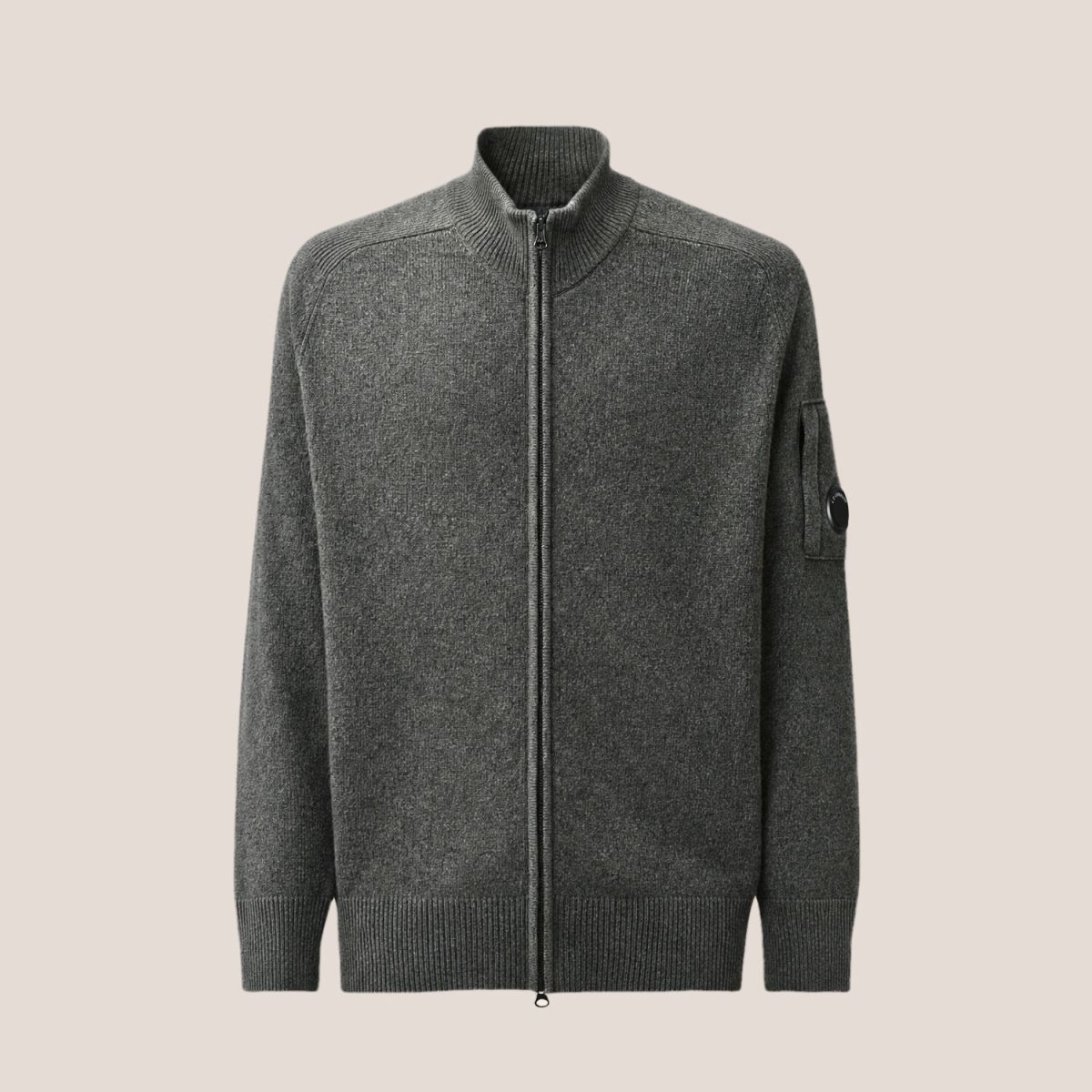 C.P. Company Lambswool Lens Zipped Sweater