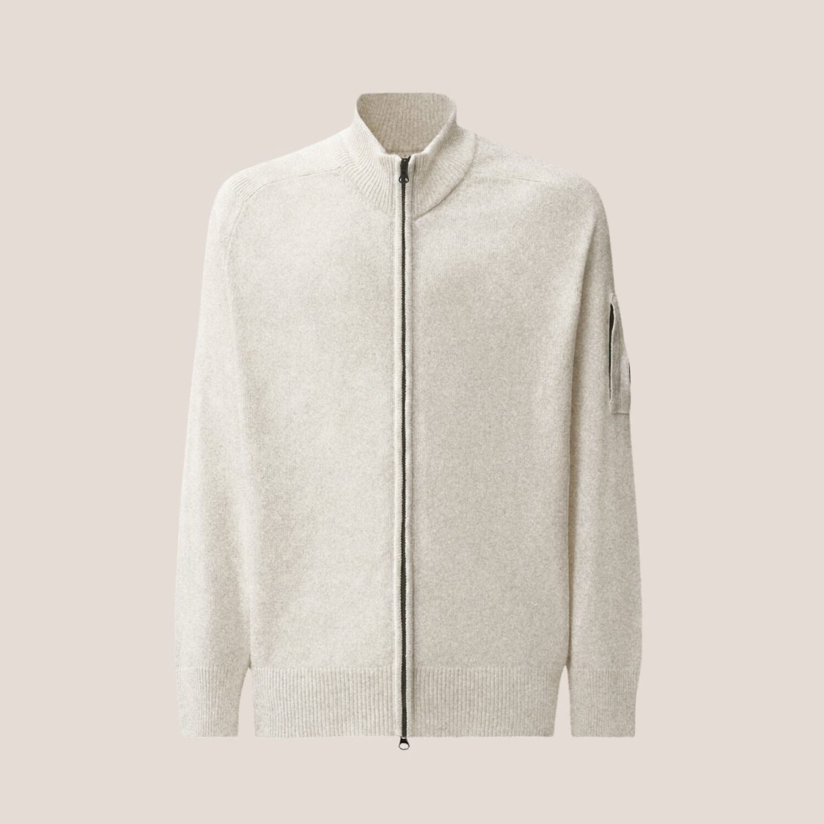 C.P. Company Lambswool Lens Zipped Sweater