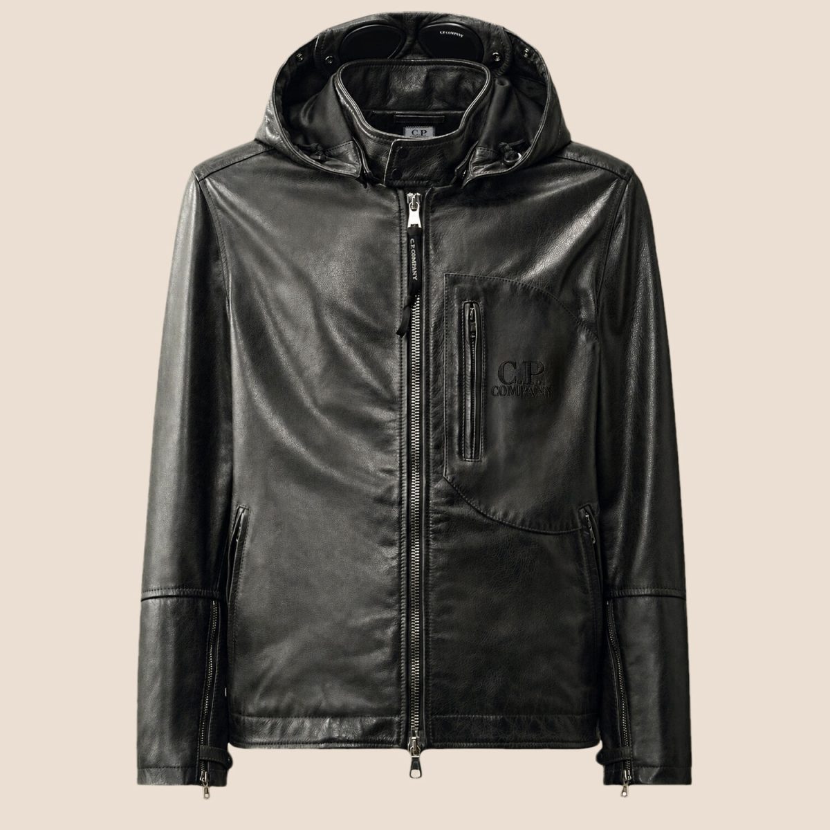 C.P. Company Leather Goggle Jacket