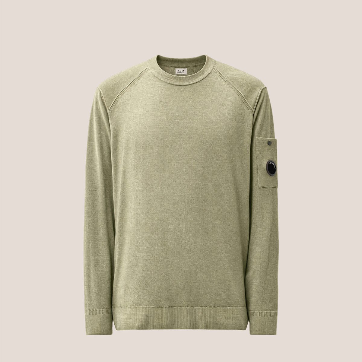 C.P. Company Merino Wool Lens Crewneck Sweater