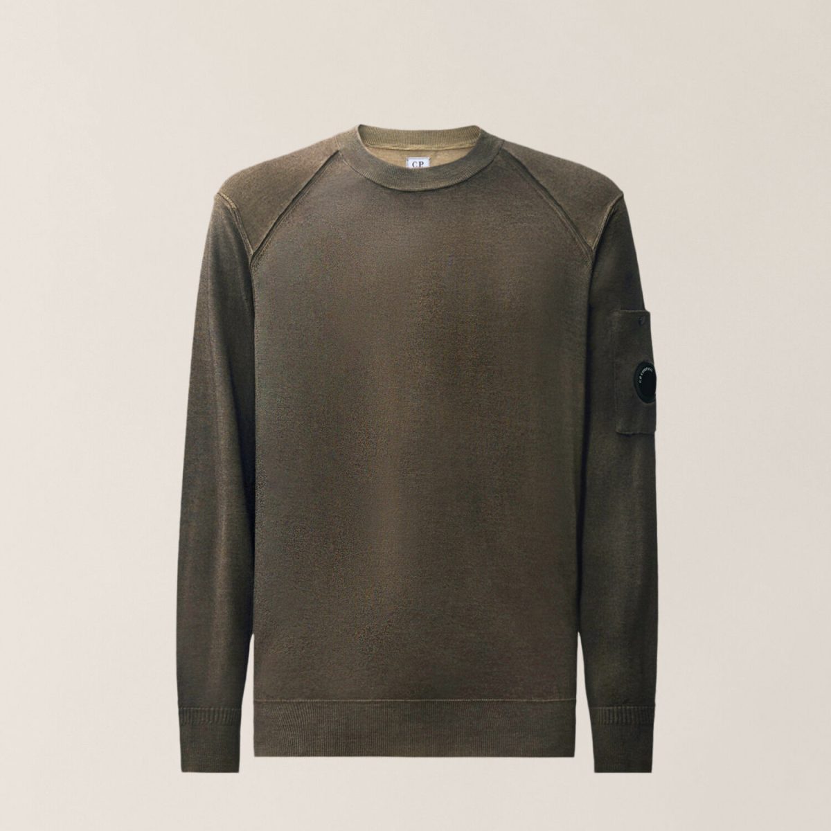 C.P. Company Merino Wool Re-Colour Lens Crewneck Sweater
