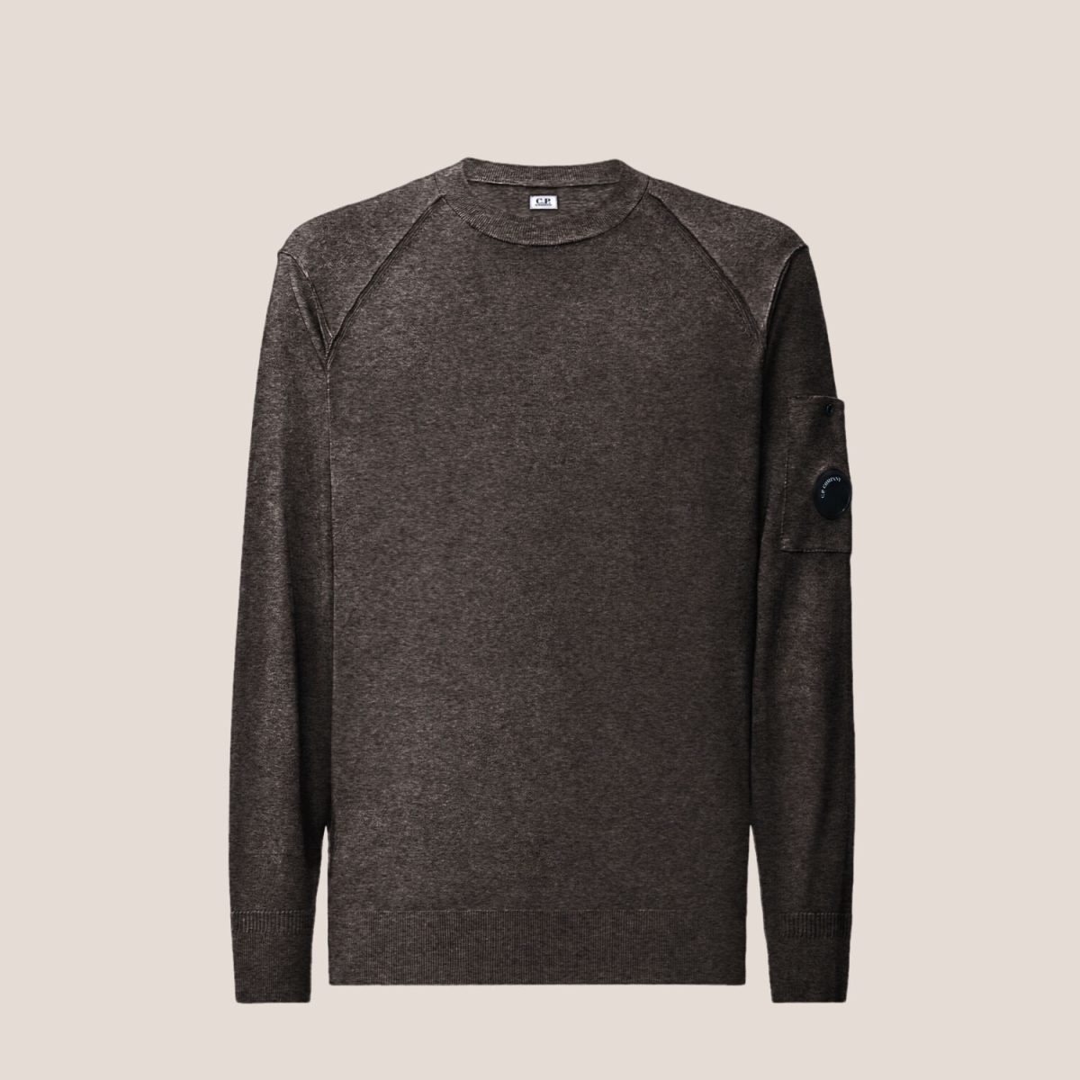 C.P. Company Merino Wool Re-Colour Lens Crewneck Sweater