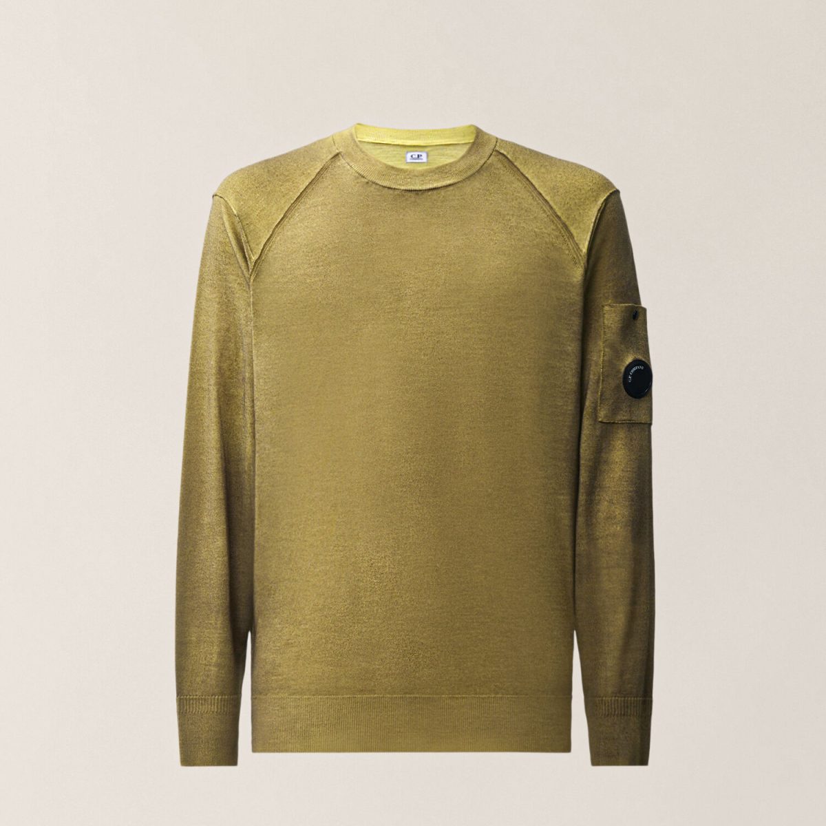 C.P. Company Merino Wool Re-Colour Lens Crewneck Sweater