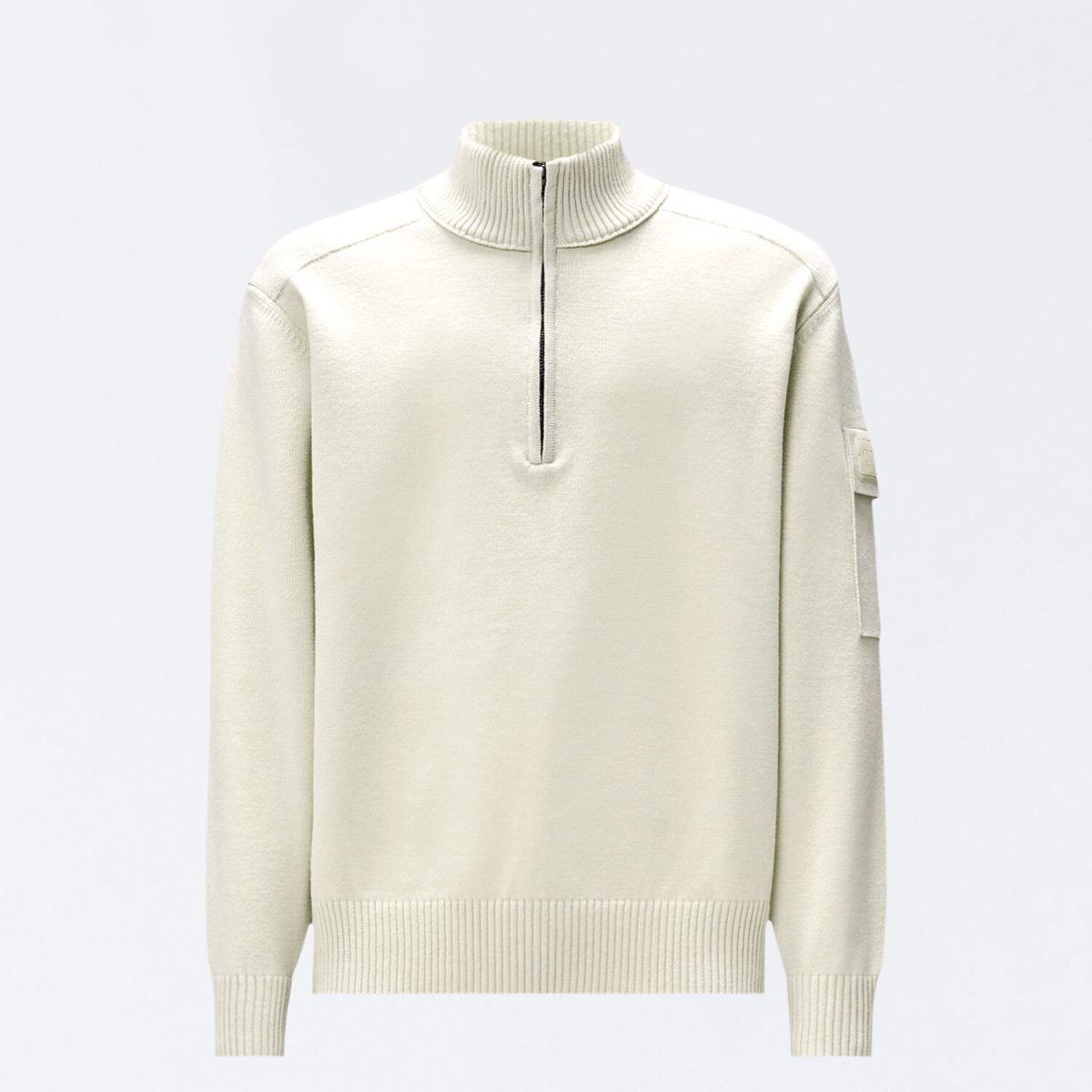C.P. Company Metropolis Series Extrafine Merino Wool Half Zip Sweater