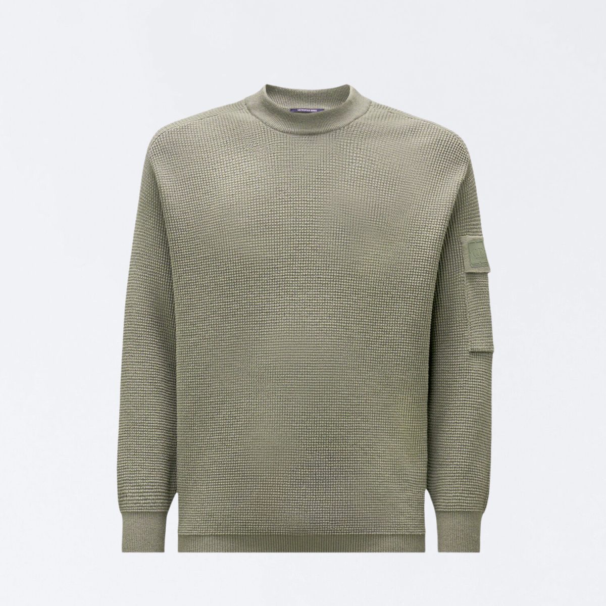 C.P. Company Metropolis Series Extrafine Merino Wool Waffle Crewneck Sweater