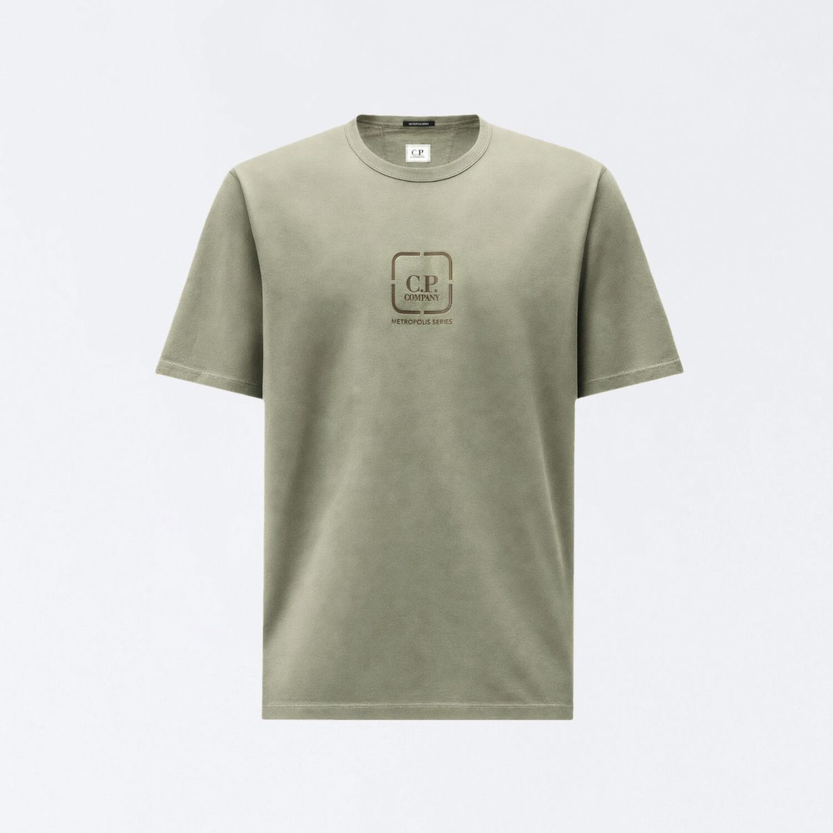 C.P. Company Metropolis Series Mercerized Jersey Short Sleeve Crewneck Logo Badge T-Shirt