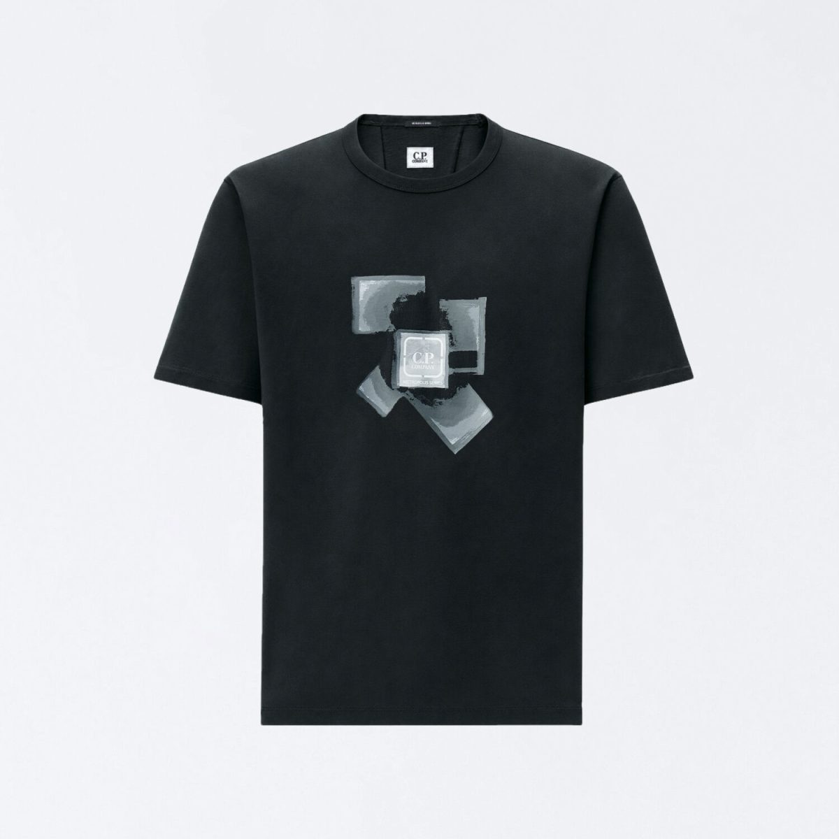 C.P. Company Metropolis Series Mercerized Jersey Short Sleeve Crewneck Chest Graphic T-Shirt