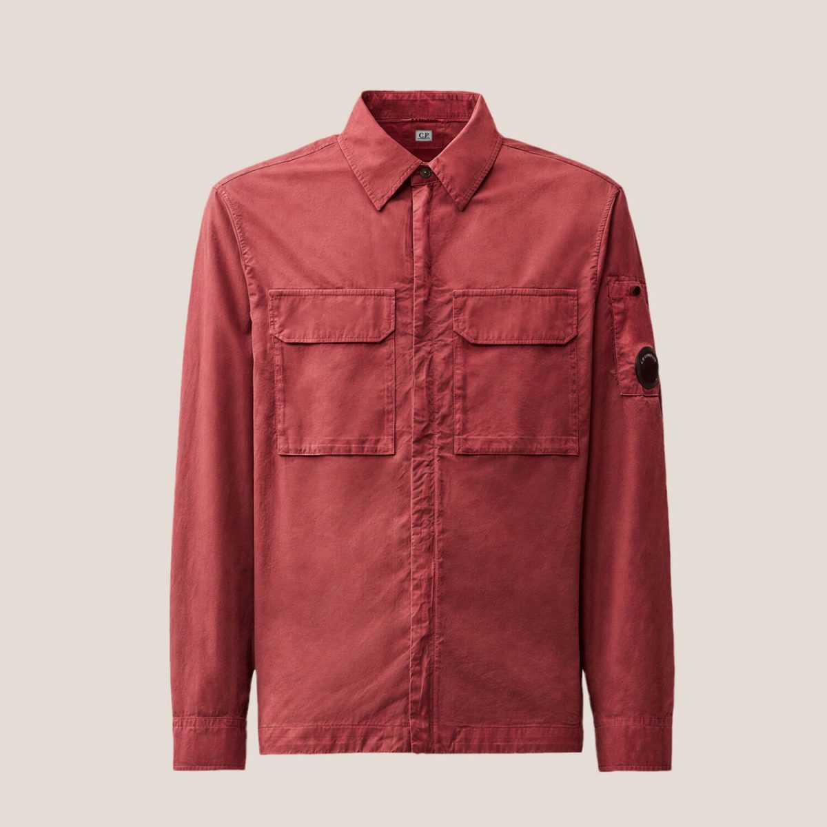 C.P. Company Organic Gabardine Lens Flap Zip Overshirt