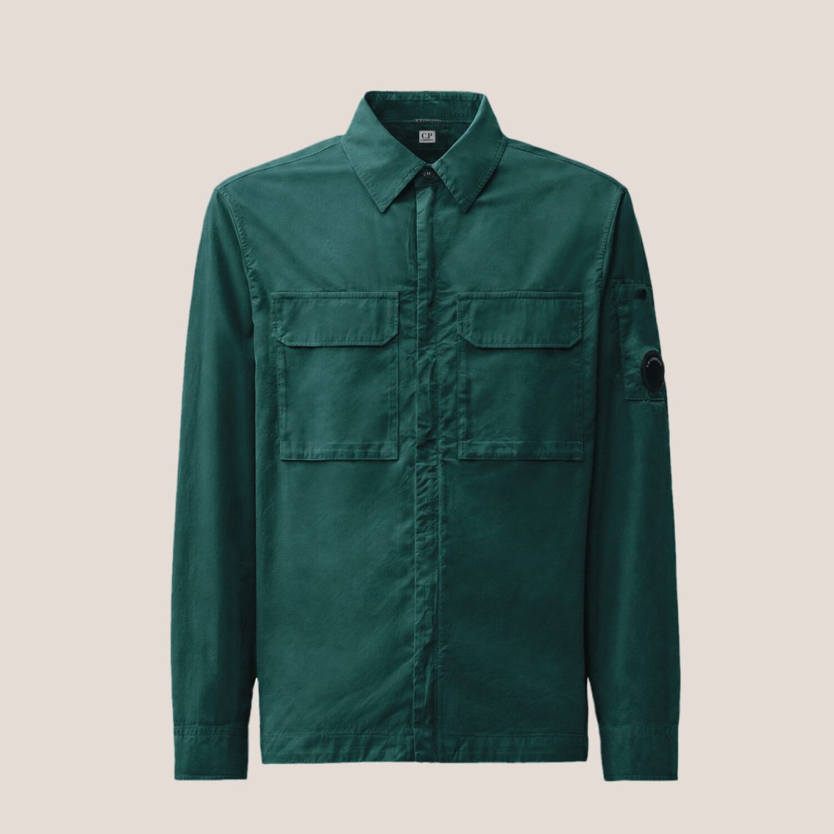 C.P. Company Organic Gabardine Lens Flap Zip Overshirt