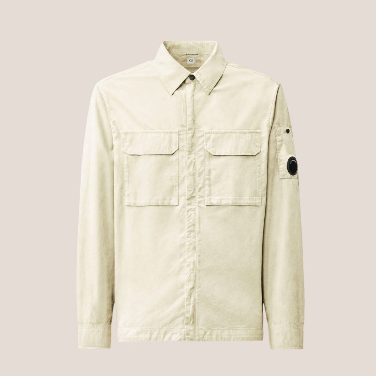 C.P. Company Organic Gabardine Lens Flap Zip Overshirt