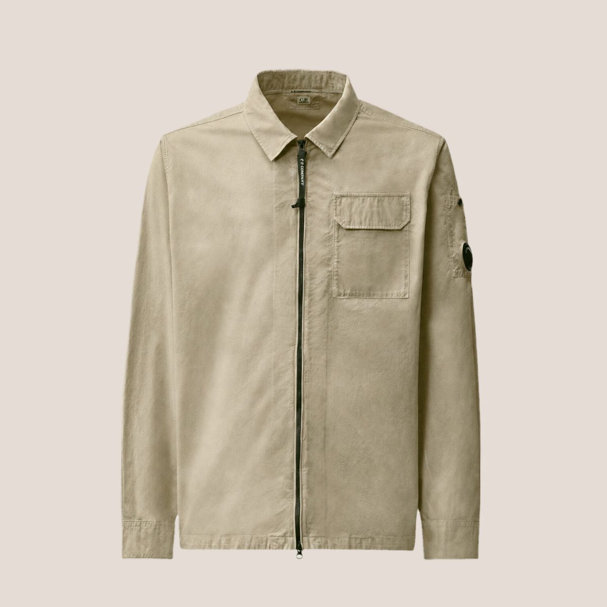 C.P. Company Organic Gabardine Lens Zipped Overshirt
