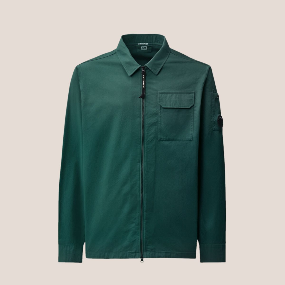 C.P. Company Organic Gabardine Lens Zipped Overshirt