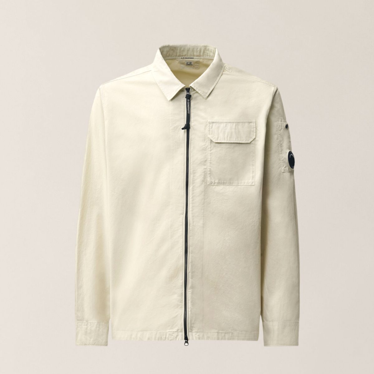 C.P. Company Organic Gabardine Lens Zipped Overshirt