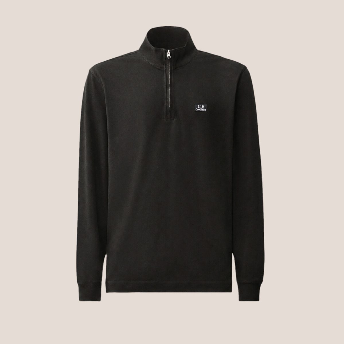 C.P. Company Stretch Piquet Long Sleeve Half Zip Polo