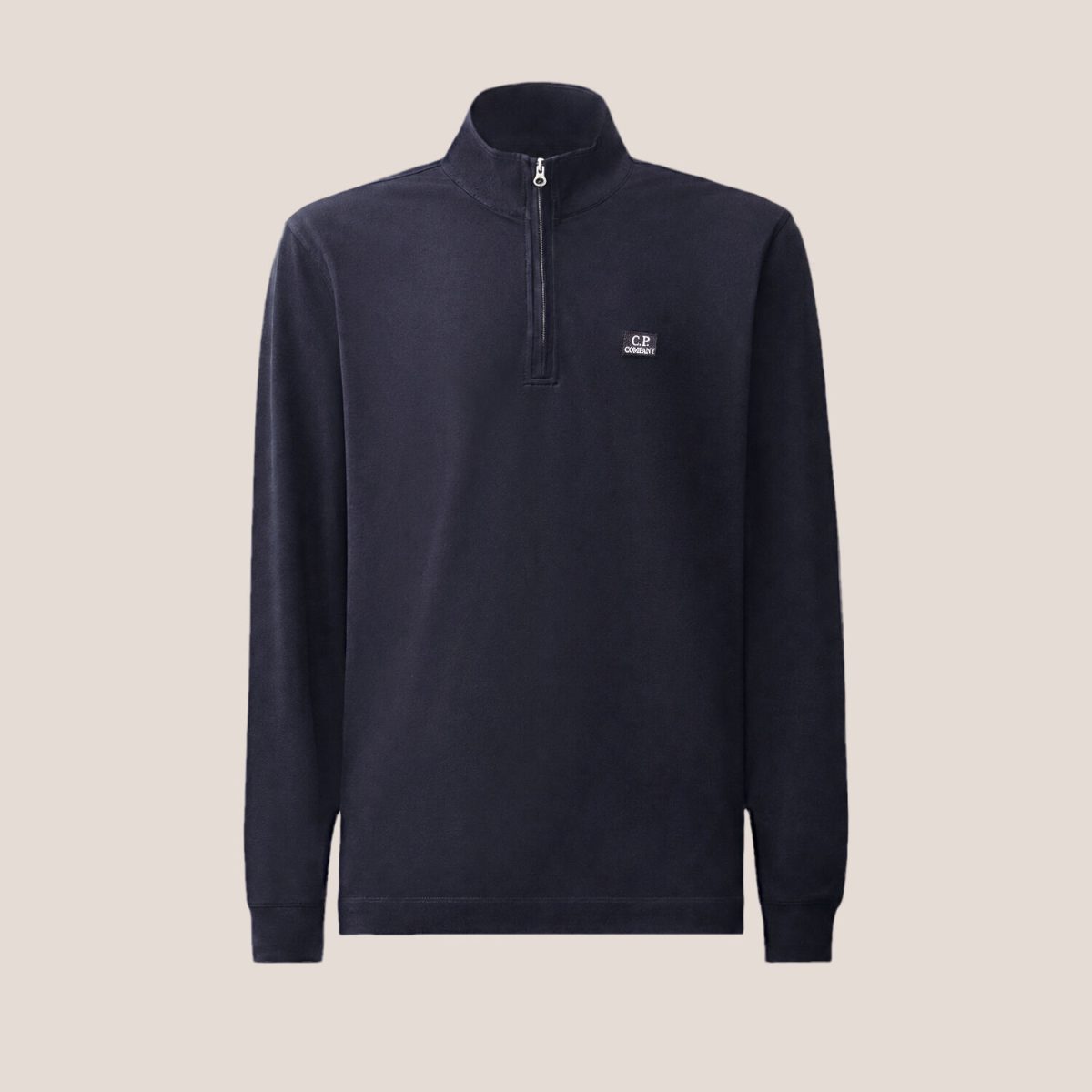 C.P. Company Stretch Piquet Long Sleeve Half Zip Polo