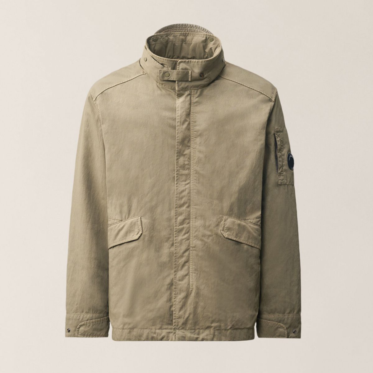 C.P. Company Twill Mixed Hooded Lens Jacket