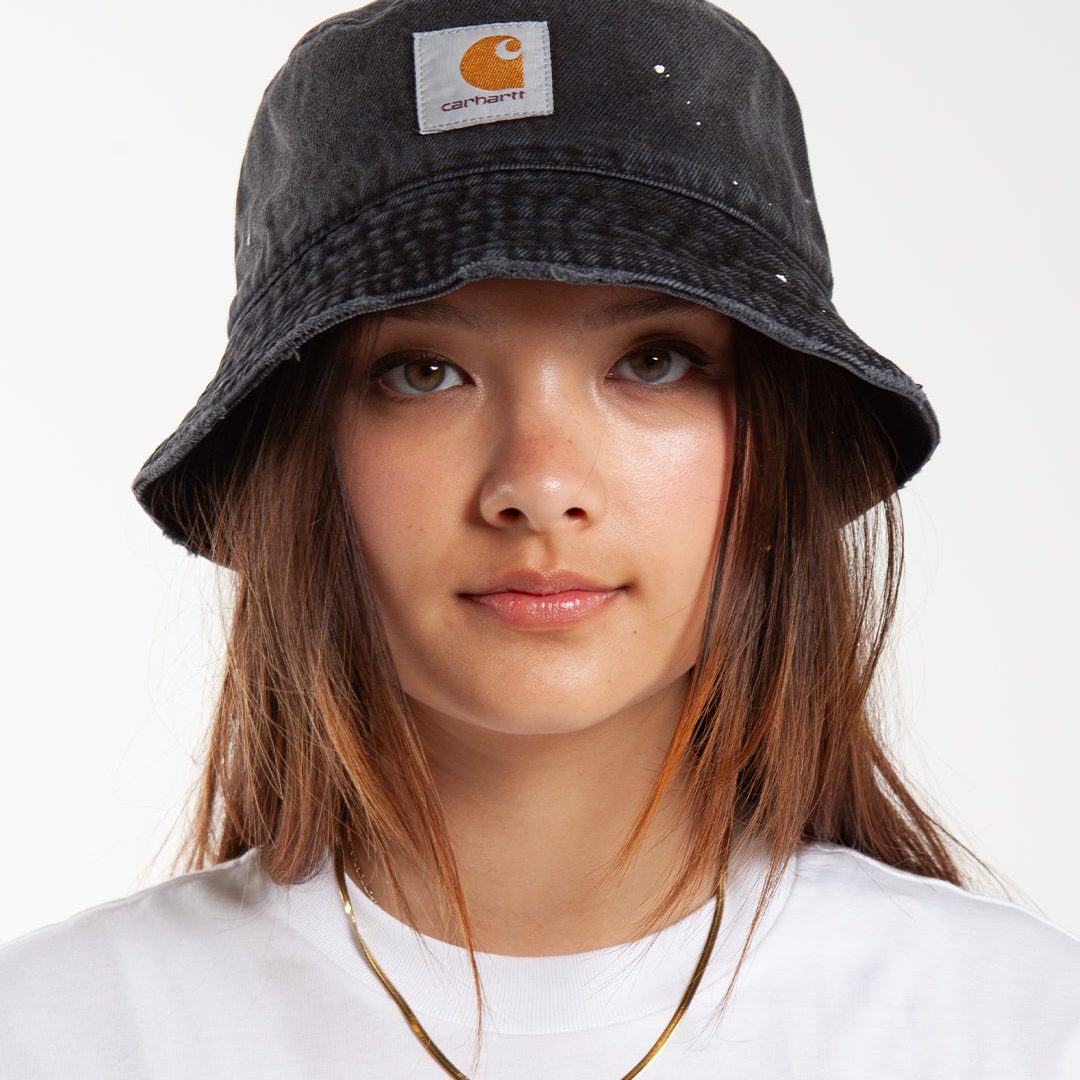 Carhartt WIP Belmar Bucket Hat Black Destroy