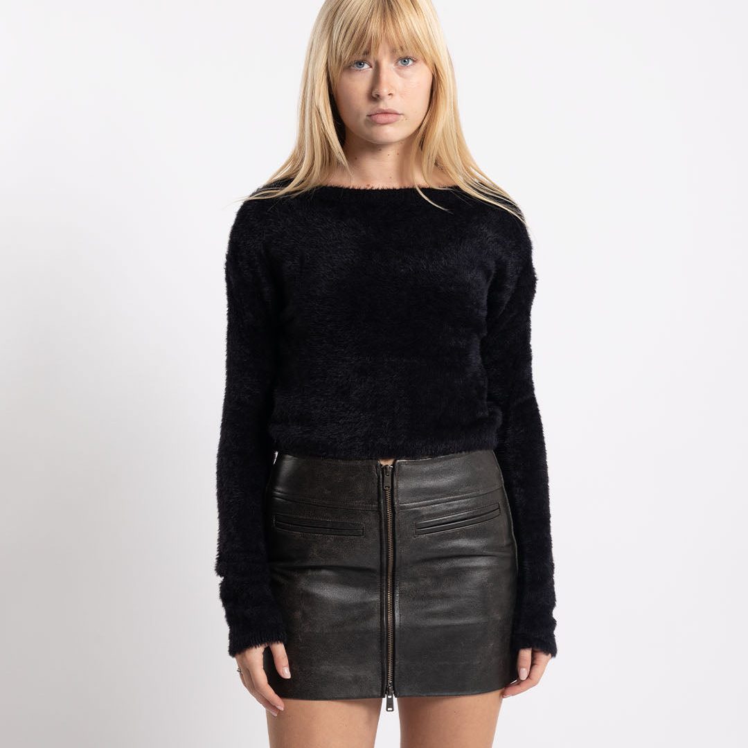 COOR Hairy Back Scoop Knit