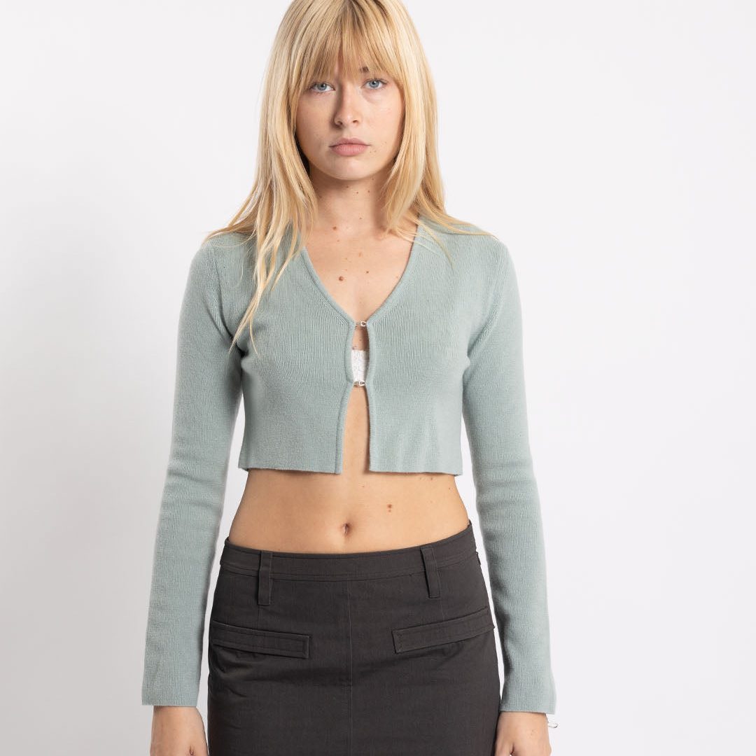 COOR Wool Hook Fitted Cardigan