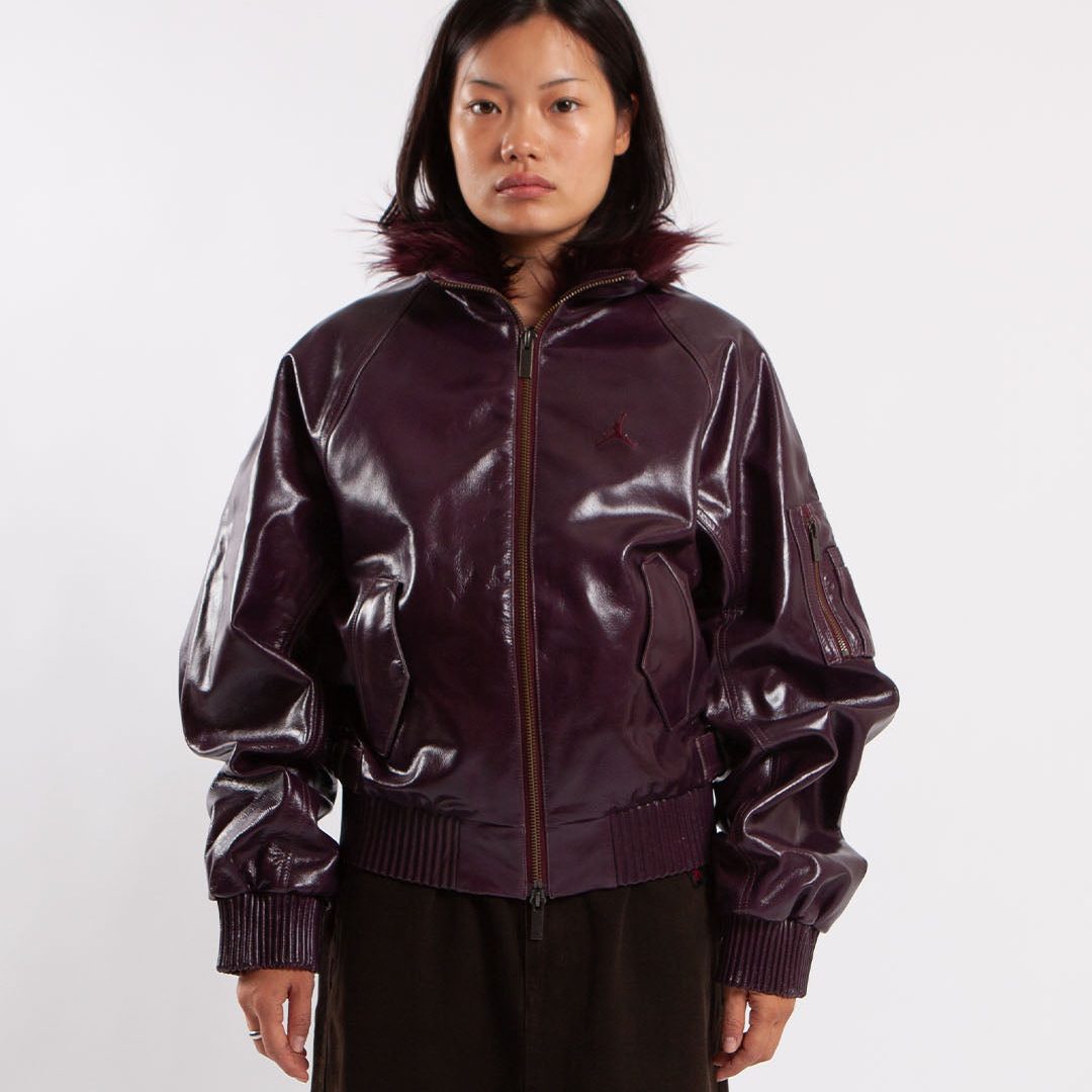 Jordan x Mowalola Leather Jacket Night