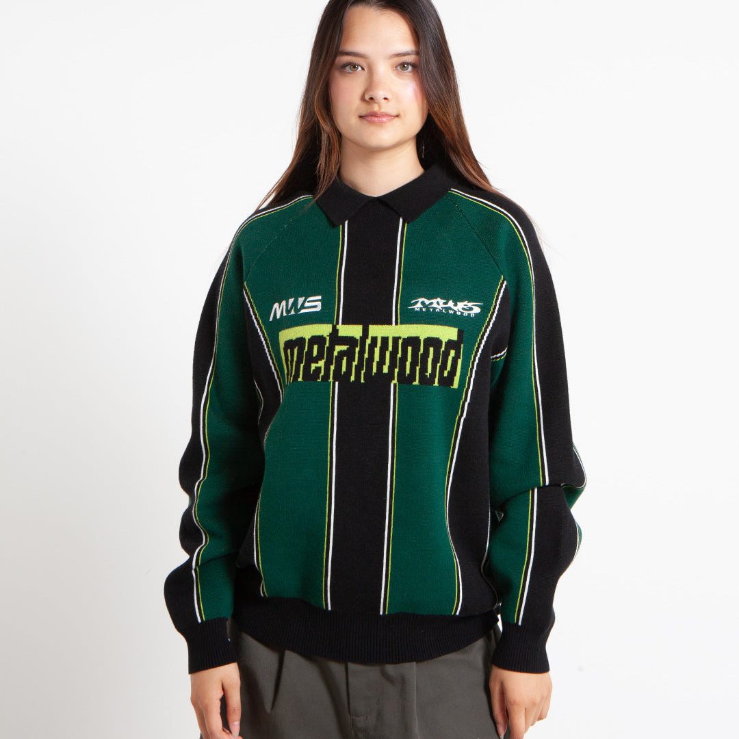 Metalwood Studio Knit Football Top