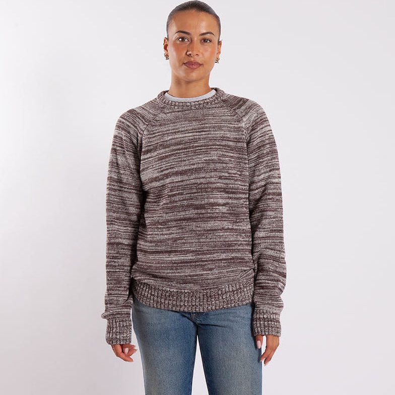 Pop Trading Company Knitted Melange Logo Crewneck